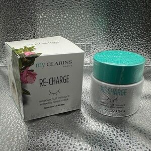 Clarins My Re-Charge Sleep Mask - White and Teal
